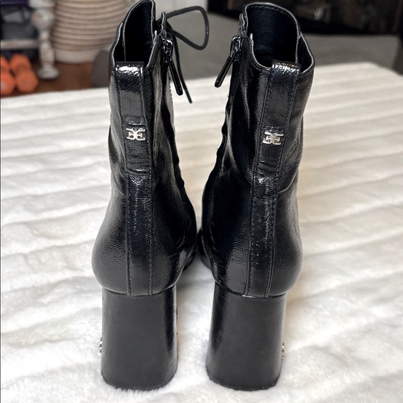 Sam Edelman Carney lace-up block heel whimsygoth boot, black size 5.5 - Picture 5 of 11